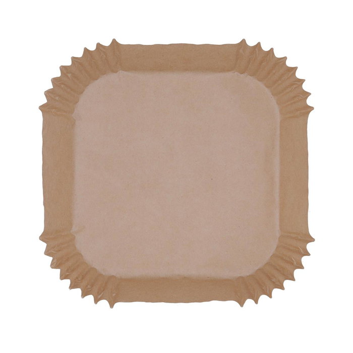 50 Cestas Desechables Papel Cuadradas Naturalia Quid 16x4,5 cm