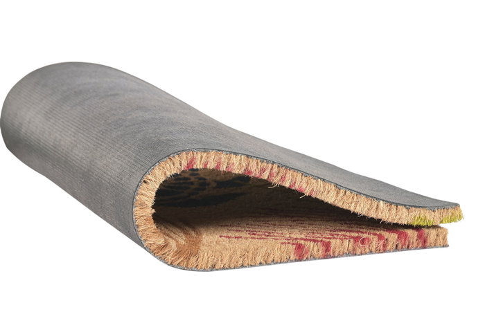 DKD Home Decor Felpudo Mediterraneo Fibra Coco Goma Natural Turquesa Multicolor 40 x 60 x 1.5 cm (6 Unidades)