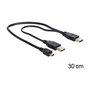 DeLOCK Cable USB 2.0 A Macho a Macho 83178 0.3m Negro - 480 Mbit/s