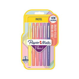 Rotulador Fibra Paper Mate Pastel Surtido Blister De 6