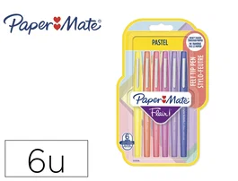 Paper Mate Rotuladores Flair Pastel Surtidos de 6 unidades