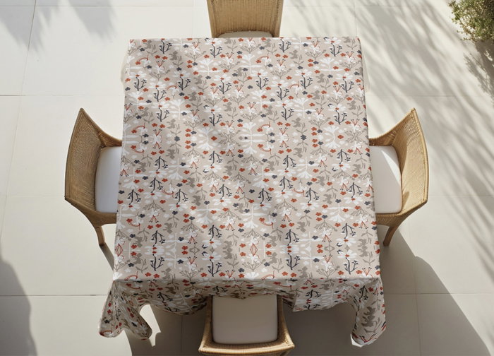 Hermia Mantel ASR-TBLCLT25-51 - 140 x 180 cm - 50% Algodón, 50% Poliéster