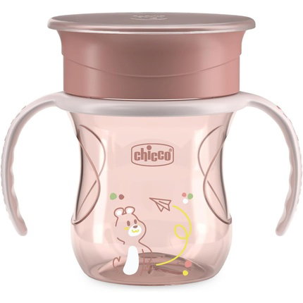 CHICCO Vaso Perfect 360 Rosa 200ml 12M+ CHICCO Vaso Perfect 360 Rosa 200ml 12M+