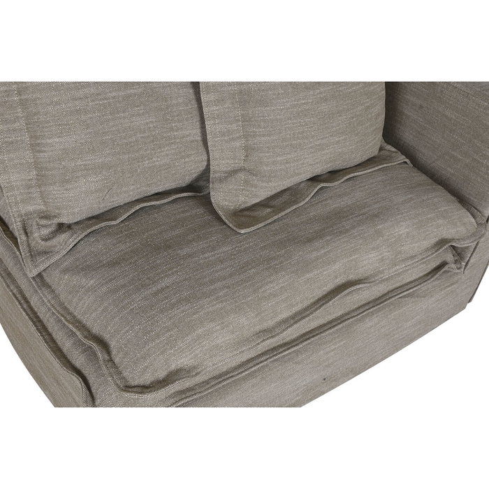 DKD Home Decor Módulo de Sofá Reversible Izquierdo/Derecho Verde