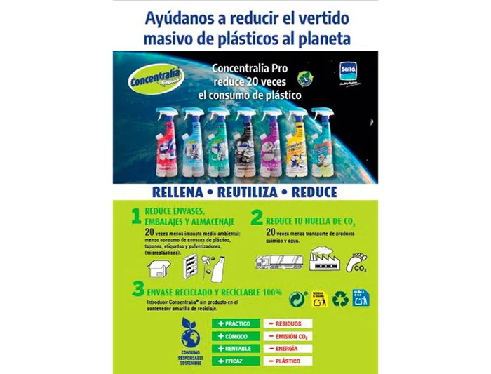 Limpiador Multiusos Concentralia Pro Bioalcohol Uso Cocinas Y Sanitarios Botella De 425 mL