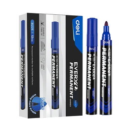 Deli Marcador permanente punta cónica 1,5 mm azul