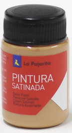LA PAJARITA Bote de pintura satinada Siena base látex 35 ml