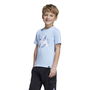 Camiseta de Manga Corta Infantil Adidas Lk Ice Azul Azul cielo
