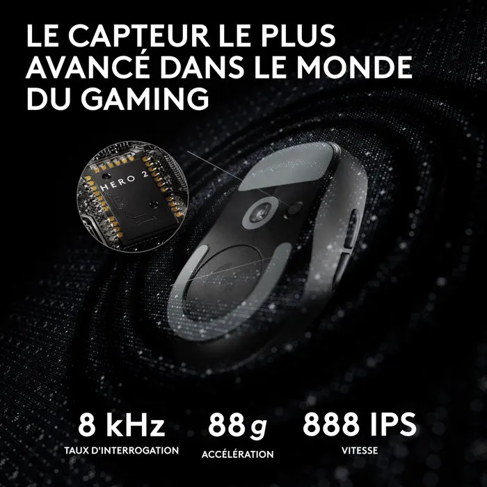 Logitech G PRO X SUPERLIGHT 2 Ratón Inalámbrico Negro