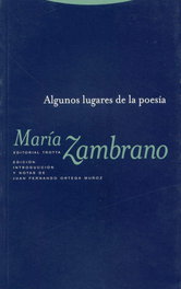 Algunos lugares de la poesía, María Zambrano - TROTTA EDITORIAL