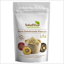 Salud Viva Maca Premium Gelatinizada Polvo 250gr Eco Sg Alimento Vegano Sin Gluten Alto en Calcio Hierro Potasio