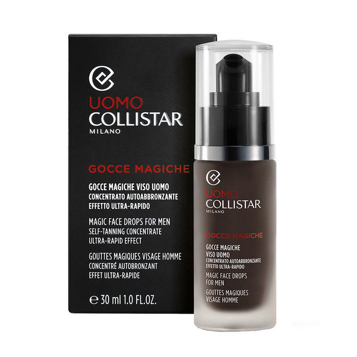 Collistar UOMO Gotas Mágicas Autobronceadoras para Rostro Bronceado Rápido y Natural - 30 ml