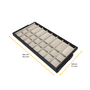 Emuca Kit de cajón organizador y bastidor de guías con cierre suave para armarios, regulable, módulo 900mm, Negro texturizado y gris piedra