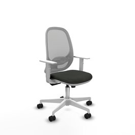 PIQUERAS Y CRESPO Silla de oficina Cilanco con mecanismo Sincro, Negro y Gris
