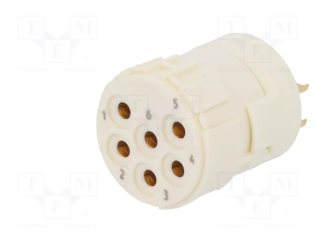 HARTING Conector M23 hembra 6 pines para soldar industrial