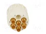 HARTING Conector M23 hembra 6 pines para soldar industrial