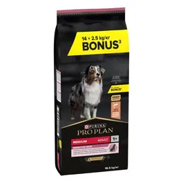 Purina Pro Plan Salmón Adulto Medium para Piel Sensible, 14+2.5 kg