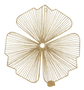 DKD Home Decor Decoración de pared de yute y metal con flor, 70x70 cm, Marrón