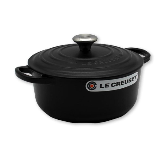 Le Creuset Signature Cacerola redonda con tapa 20 cm 2.4 L Negro mate 21177200000430 Le Creuset Signature Cacerola redonda con tapa 20 cm 2.4 L Negro mate 21177200000430