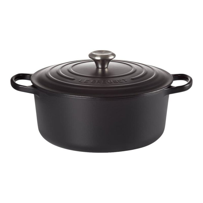 Le Creuset Signature Cacerola redonda con tapa 20 cm 2.4 L Negro mate 21177200000430 Le Creuset Signature Cacerola redonda con tapa 20 cm 2.4 L Negro mate 21177200000430