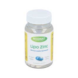 MEDNAT Lipo Zinc 60 Cápsulas Complemento Alimenticio Vegano