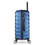Zoozie Bags 6654 Juego de Maletas de 3 Piezas ABS Azul Oscuro con 4 Ruedas Dobles Multidireccionales 360° y Cierre con Cremallera Codificado