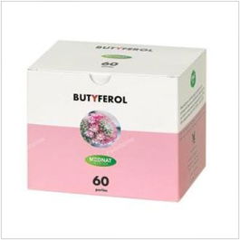 MEDNAT Butyferol 60 Perlas Ácido Butírico Vitamina D3 Complemento Alimenticio 1000mg