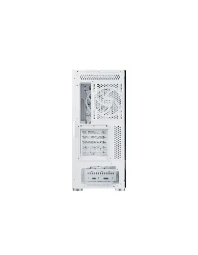 Nfortec Caja Gaming Cristal Templado Nervia White. Usb 3.0 A-Rgb. Blanco