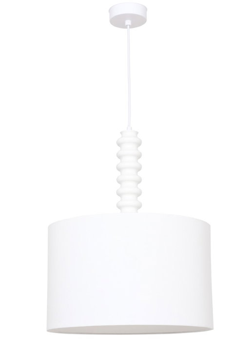 DKD Home Decor Lámpara de Techo Hierro y Poliéster Blanco