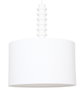 DKD Home Decor Lámpara de Techo Hierro y Poliéster Blanco