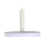 DKD Home Decor Lámpara de Techo Hierro y Poliéster Blanco