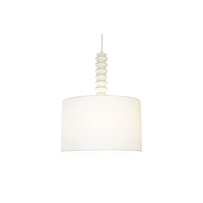 DKD Home Decor Lámpara de Techo Hierro y Poliéster Blanco