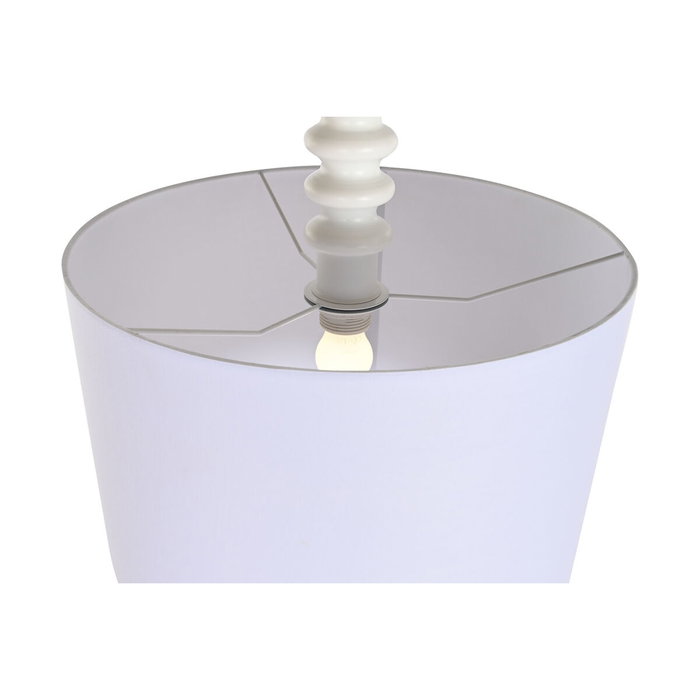 DKD Home Decor Lámpara de Techo Hierro y Poliéster Blanco