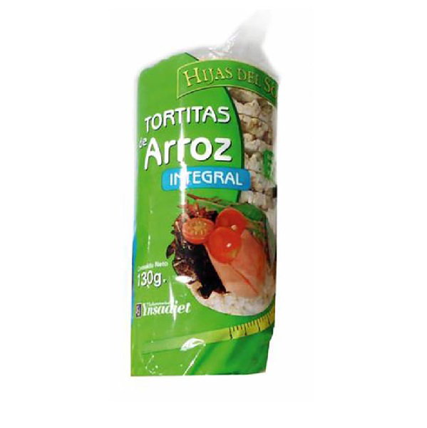 HIJAS DEL SOL Tortas de arroz con sal integrales 130 g