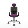 PIQUERAS Y CRESPO Silla de oficina Yunquera Morado y Negro