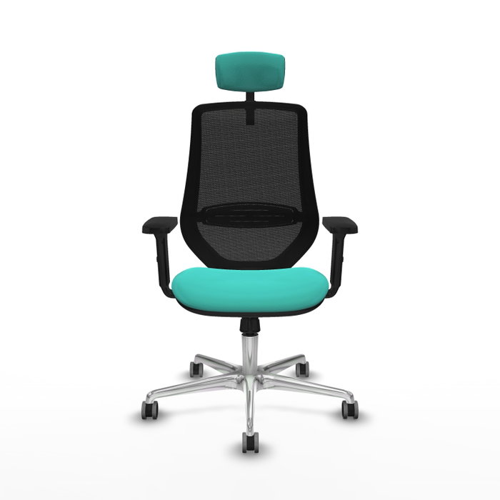 PIQUERAS Y CRESPO Silla de oficina Mardos con mecanismo Sincro, Turquesa y Negro PIQUERAS Y CRESPO Silla de oficina Mardos con mecanismo Sincro, Turquesa y Negro