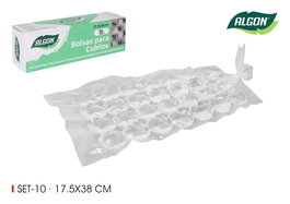 Algon Set 10 Bolsas Cubitos 17.5 x 38 cm (24 Unidades)