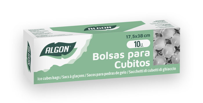 Algon Set 10 Bolsas Cubitos 17.5 x 38 cm (24 Unidades)