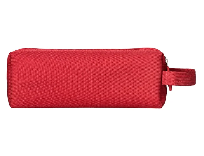 Liderpapel Estuche portatodo Classic rectangular con asa, 2 cremalleras, rojo