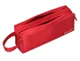 Liderpapel Estuche portatodo Classic rectangular con asa, 2 cremalleras, rojo