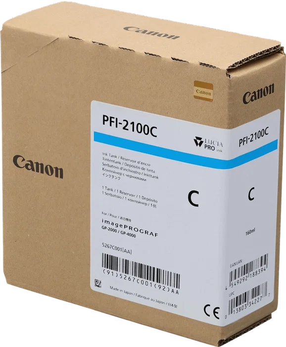 Canon PFI-2100c Cartucho de Tinta Cian 160ml