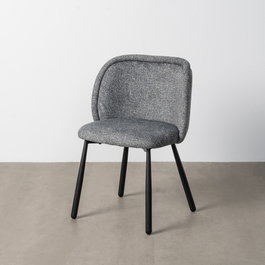 Silla Jaspeado Verde Tejido-Metal 56 X 56 X 78 cm (Set de 2)