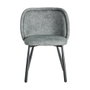 Silla Jaspeado Verde Tejido-Metal 56 X 56 X 78 cm (Set de 2)