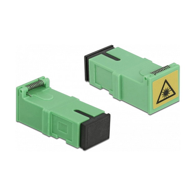 DeLOCK Acoplador de fibra óptica con protección láser SC Simplex hembra a SC Simplex hembra, 4 piezas
