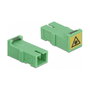 DeLOCK Acoplador de fibra óptica con protección láser SC Simplex hembra a SC Simplex hembra, 4 piezas