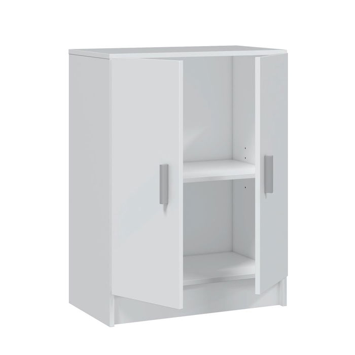 Forés/Arkit Armario Multiusos 2 Puertas Blanco Melamina 59x37x80 cm