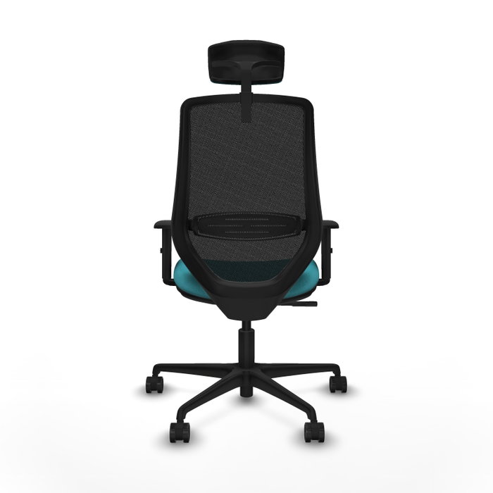 PIQUERAS Y CRESPO Silla de oficina Mardos Turquesa y Negro