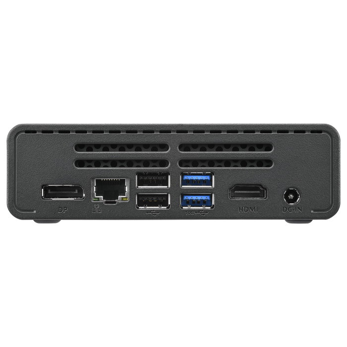 Shuttle NE10N N100 Barebone Mini PC, Intel N100 4 Núcleos, 16GB DDR4, HDMI 2.0, DisplayPort 1.4, USB 3.2, Windows 11, 0.6L, Negro