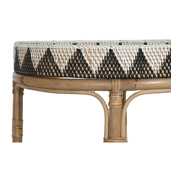 DKD Home Decor Set de 2 Mesas de Centro de Ratán Hechas a Mano