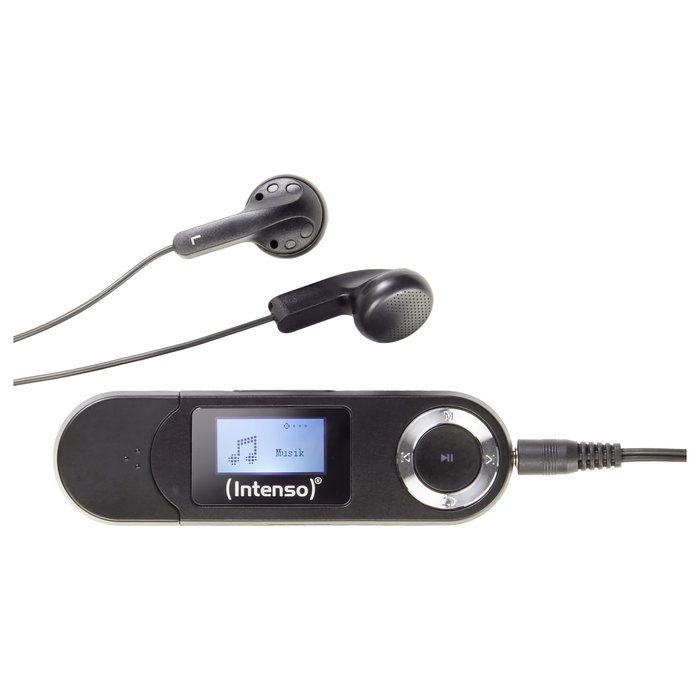 Intenso Reproductor de MP3 3601470 Music Walker - 16 GB, Pantalla LCD, Negro, Auriculares Incluidos